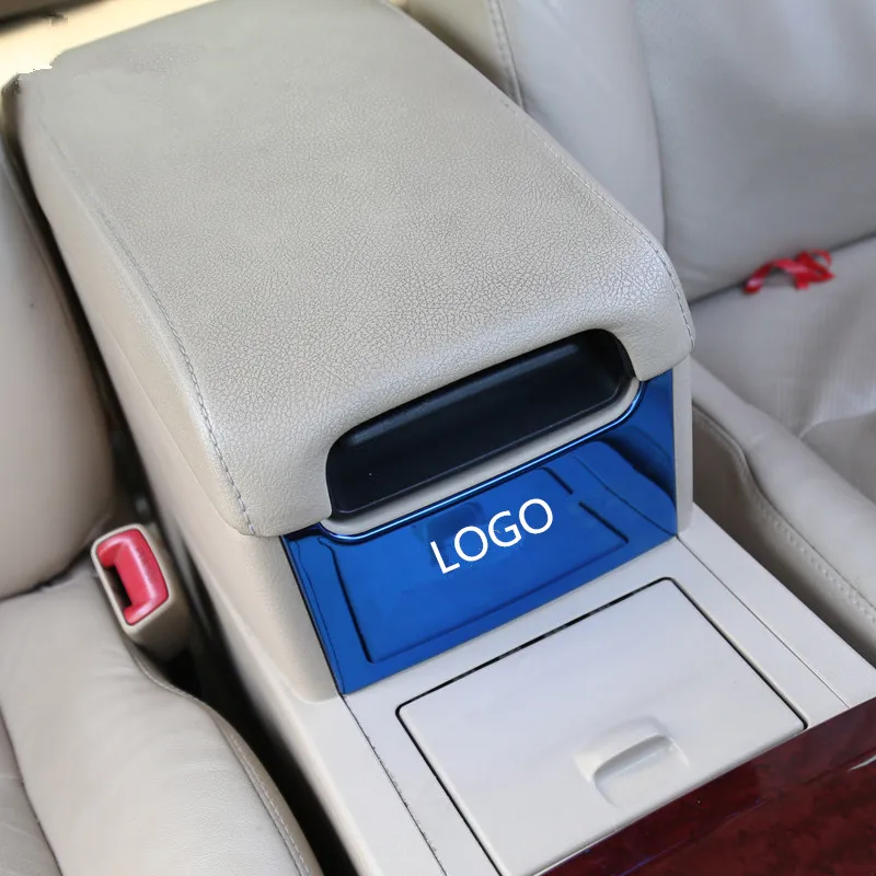 Центральный подлокотник коробка для хранения украшенная крышка наклейка для Toyota Camry 2012- Z2EA404