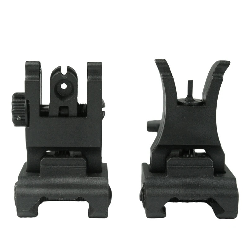 

Outdoor Hunting 71L Style Polymer Flip-Up Front & Rear Sight Set Tactical Folding Sights BLACK