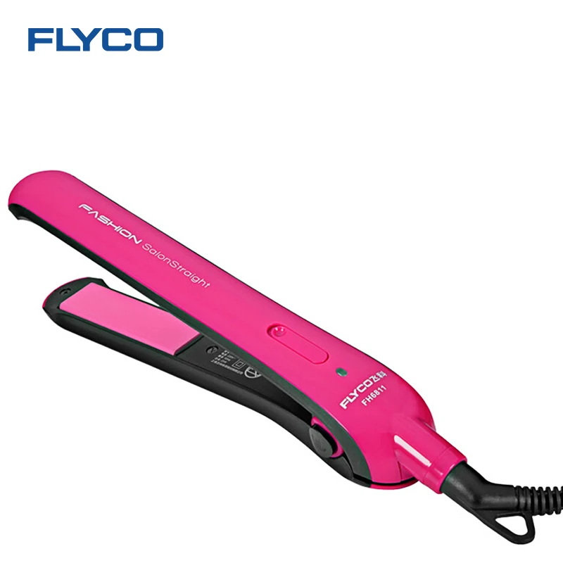 Flyco 전문 스타일링 도구 전기 머리 직선 컬링 철 파마 세라믹 미니 부목 롤 듀얼 풀 스트레이트 FH6811