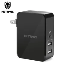 Metrans USB Type C Wall Charger 3 Port USB Charger Fast Charge Travel Wall Charger Adapter PD USB C Wall Plug Power Smartphones Metrans USB Type C Wall Charger 3 Port USB Charger Fast Charge Travel Wall Charger Adapter PD USB C Wall Plug Power Smartphones