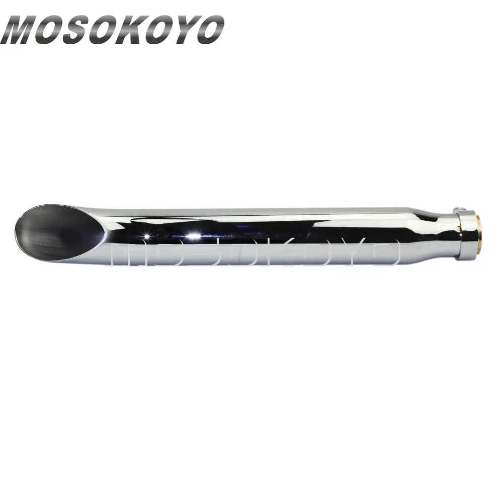 Хромированные мотоциклы 410 мм выхлопной глушитель для Harley Dyna FXD Sportster 883 Iron 48 1200 Custom