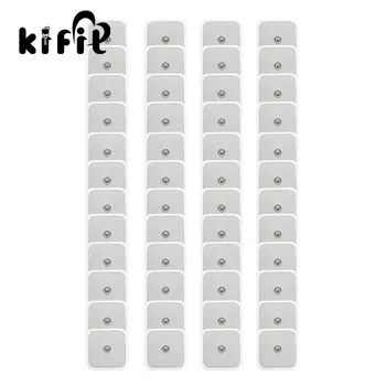 

KIFIT 40PCS OnReplacement Gel Electrode Pads For Electrode TENS 2x2 Inch Self Adhesive Stud Health Massage Tool