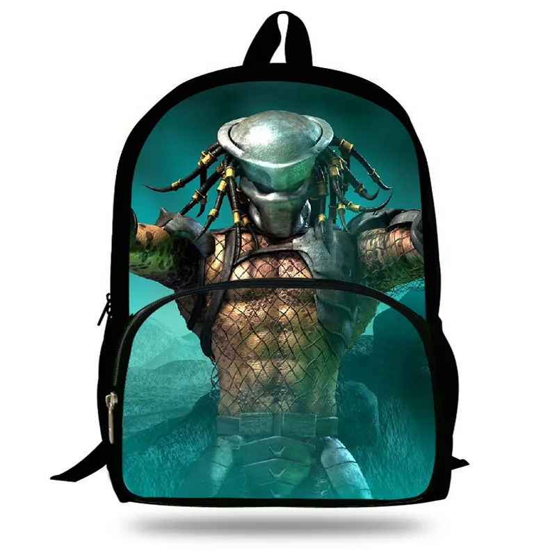 

16-inch Kids School Backpack NECA Predators Scarface For Children printing School Bags Boys Daily Backpack Mochila Infantil