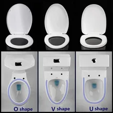 

Xueqin ABS Thicken Replacement Square Round Universal Slow-Close Toilet Seat Lid Cover Set White Household 3Types Antibacterial