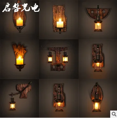 

After old ship wood wall lamp Ship wood decorative wall lamp corridor The stairs aisle wall lamp The corridor wall lamp