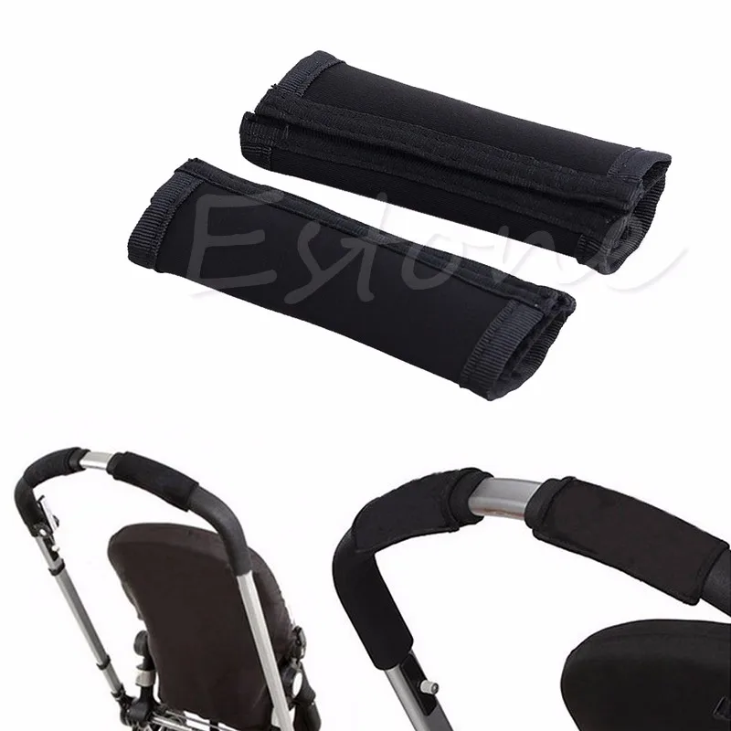 Новая 1 пара детская коляска передняя ручка крышка неопрена волшебная лента бампер бар