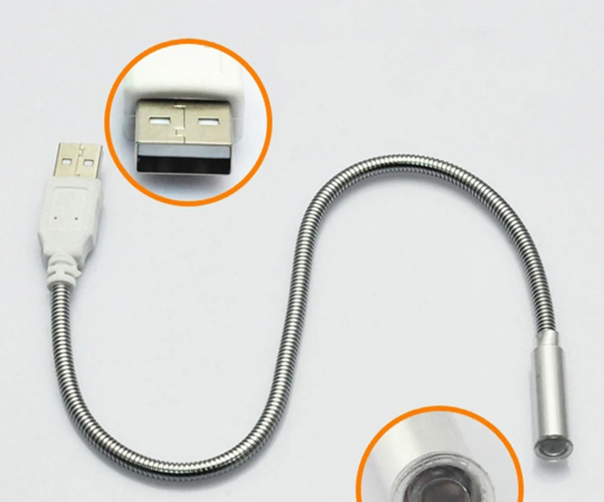 Ноутбук USB Свет Гибкие один светодиодный лампа из алюминиевого сплава книга огни спальня чтения/обучения освещение