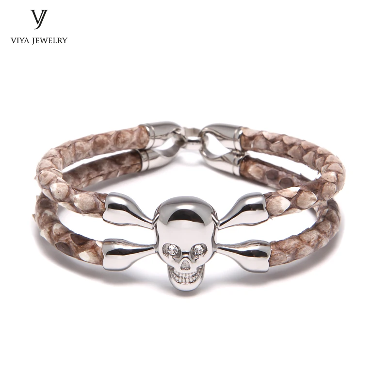 Personalizado DE SEÑORAS plata pulsera con dijes de púrpura en Caja de Regalo Envío rápido