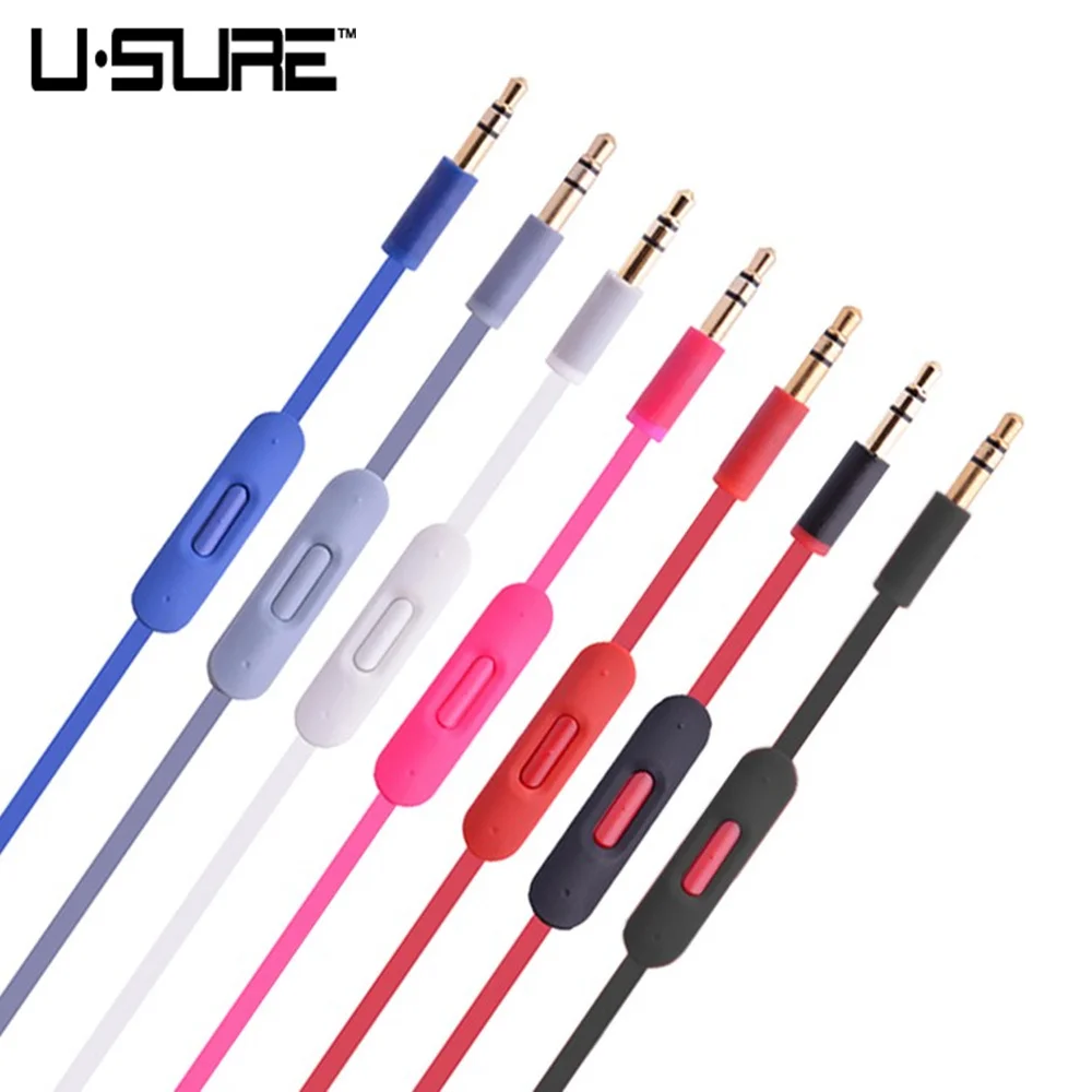 

Audio Cable For Beats with Inline Remote / Microphone for Beats by Dr. Dre Headphone SoloHD / Studio / Pro / Detox / Wireless