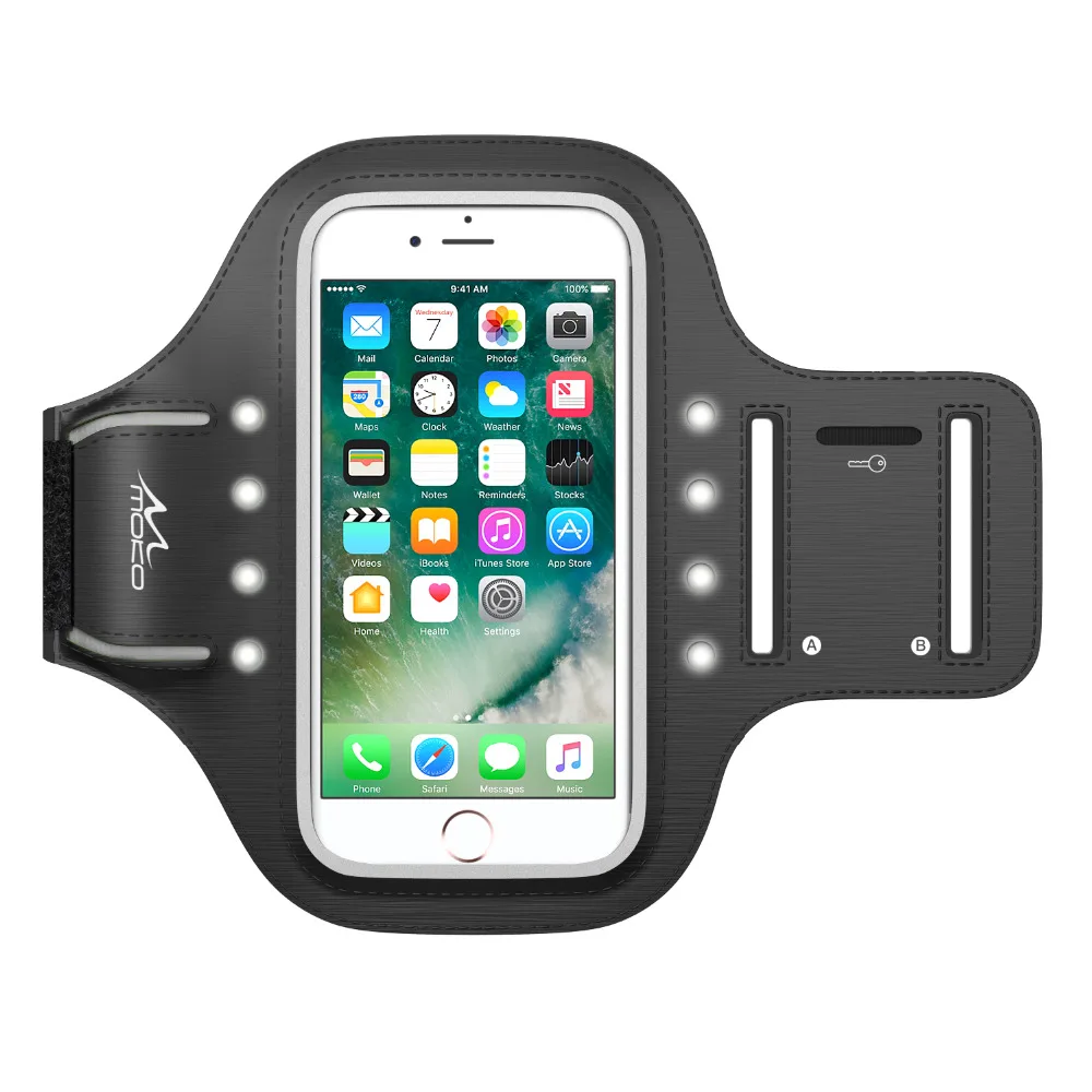 Armband for iPhone 8 / iPhone 7/ 6s,Sweatproof Luminous LED Sports