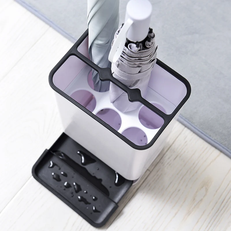  Detachable Umbrella Storage Rack Plastic Standing Umbrella Holder Stand Umbrella drain shelf Storag