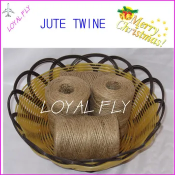 

15pcs/lot natural DIY jute twine/cords (1.5mm) 100m/spool jute rope used in home,garden