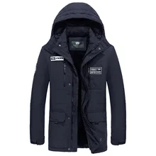 Мужская Повседневная зимняя куртка, Мужская теплая куртка с шерстяной подкладкой, утолщенная ветрозащитная парка, мужская одежда 155