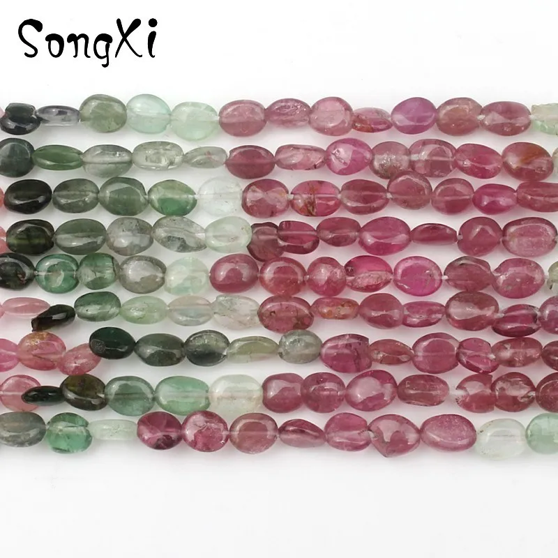 

3-4mm Irregular Tourmaline Natural Stone Beads for Needlework Jewelry Making DIY Women Earrings Bracelet Necklace 15'' Wholesale