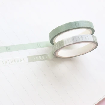 

Domikee 2020 New cute office school time agenda planner organizer washi tapes and stickers for diary notebooks stationery,2pcs