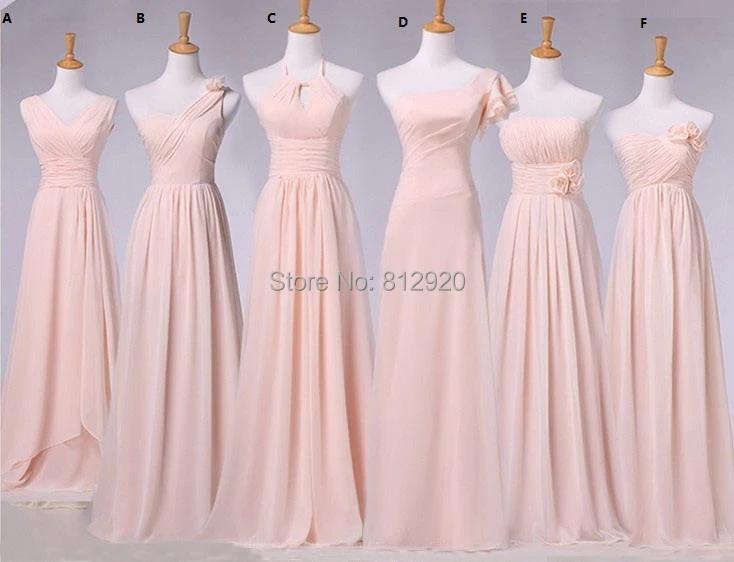 

Vestido De Festa De Casamento Pink Chiffon Bridesmaid Dresses Maid Of Honor Dresses For Weddings