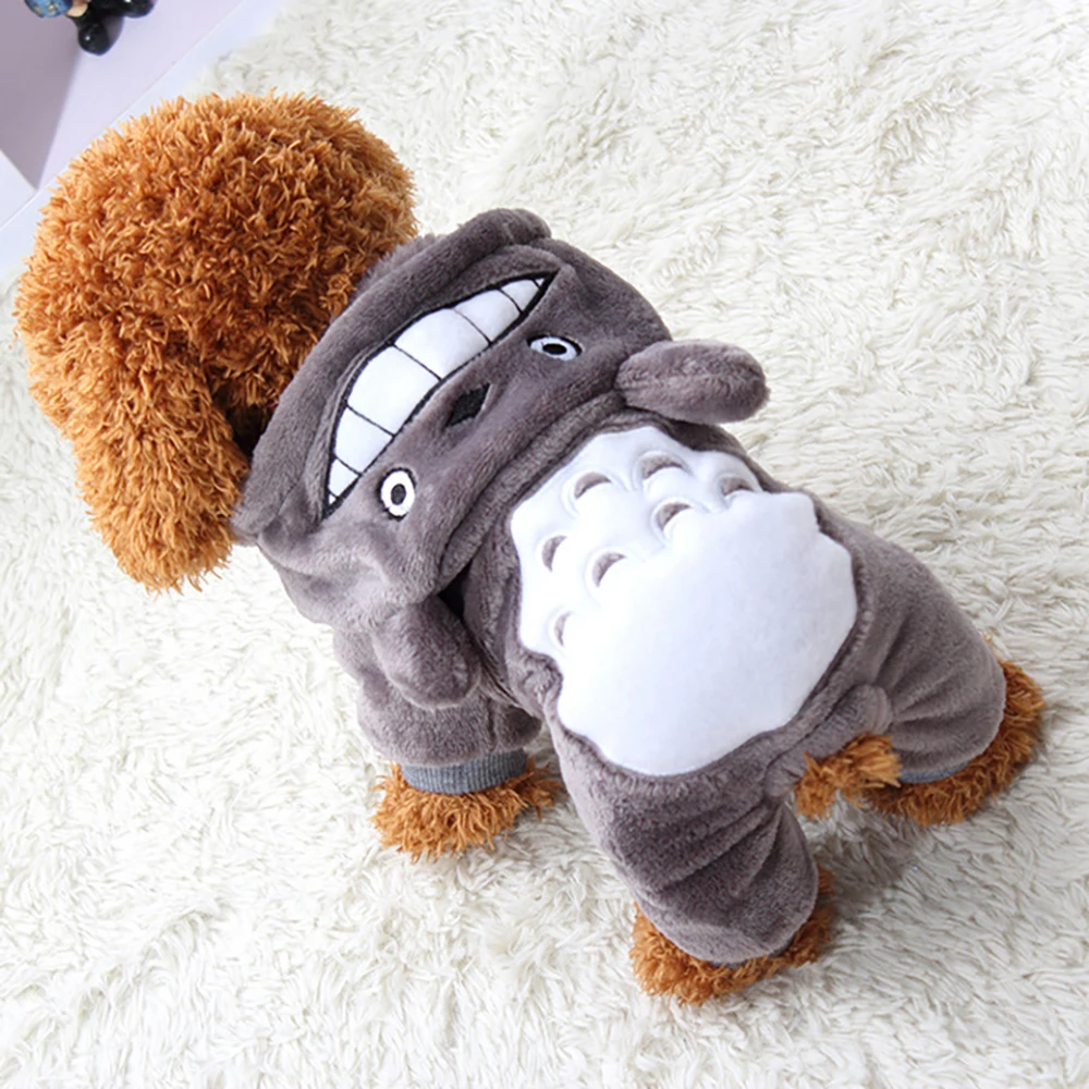 Soft Cartoon Dog Clothes For Small Dogs Warm Autumn Winter font b Pet b font Clothing
