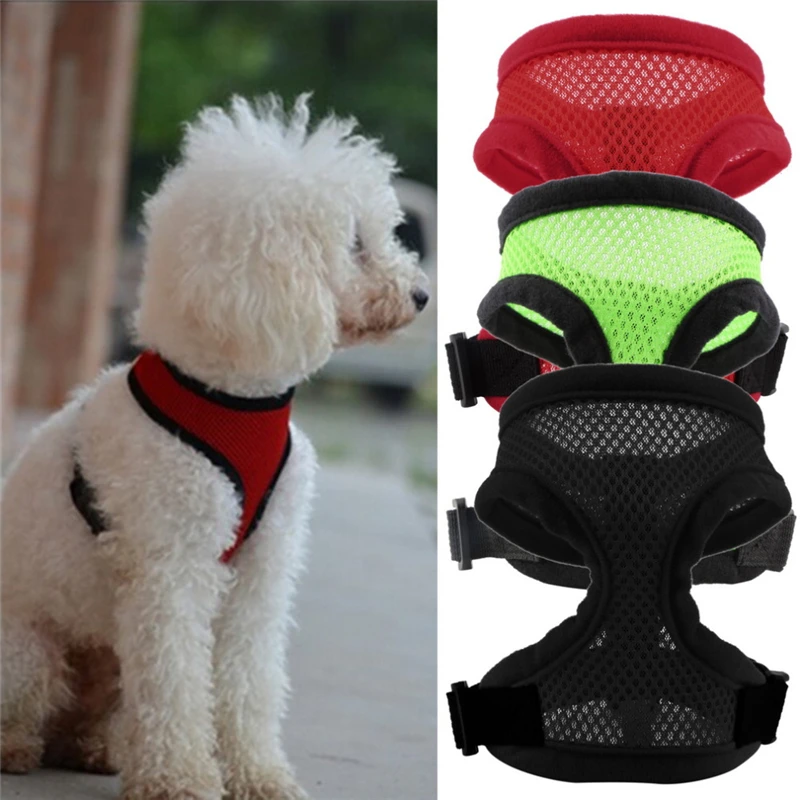 7 Colors Adjustable Nylon Mesh Breathable Dog Harness Sports Jacket