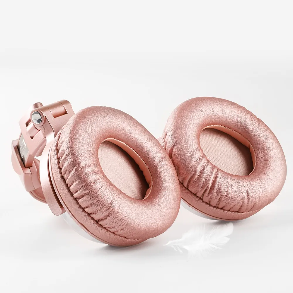 US $21.28 Oneodio Professional Studio Dj Wired Headphones With Microphone Over Ear Hifi Monitors Music Headset Earphone For Phone Pc Pink