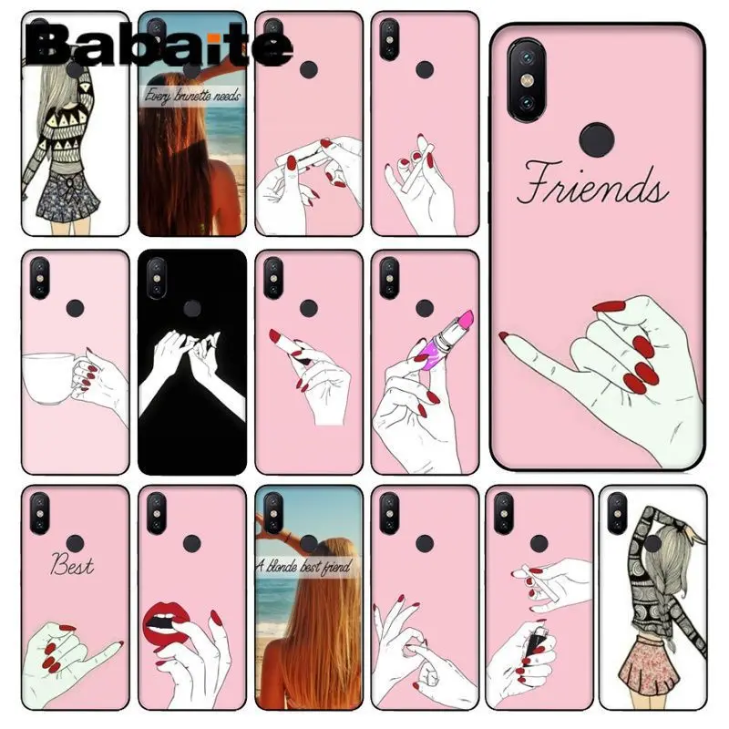 Чехол для телефона Babaite Best Friend Girlfriend Boyfriend Shopping girl redmi 5plus 5A 6pro 4X note5A note4x funda |