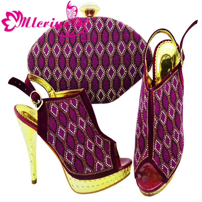 

Shoes Women Luxury Nigerian Shoes and Matching Bags Shoe and Bag for Nigeria Party Wedding Shoes High Heel