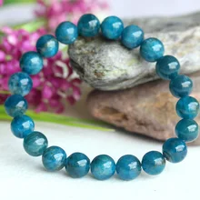Скидок Зеленый Синий Апатит Кристалл стрейч отделка браслет с круглыми бусинами 9 мм