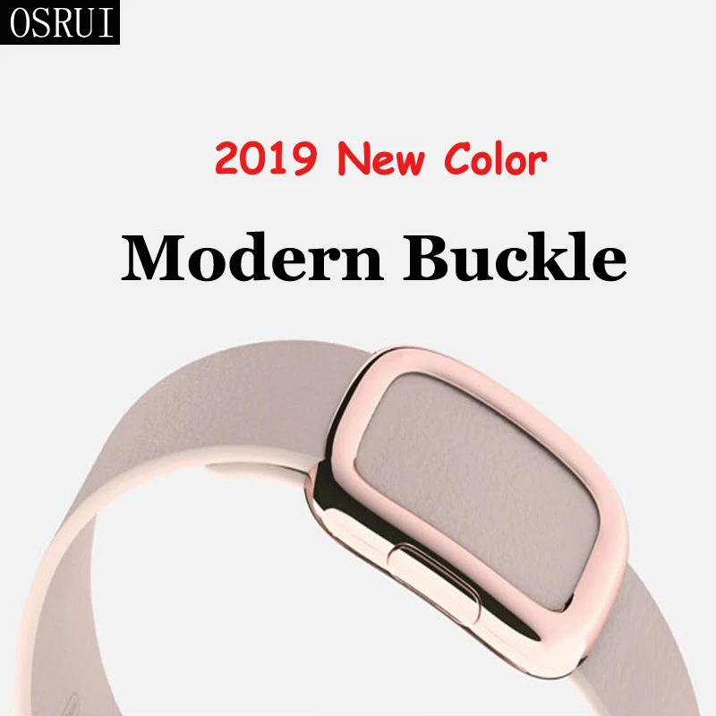 

Modern Buckle Band for Apple Watch Strap 42mm 38mm 44mm 40mm correa iwatch series 4 3 leather bracelet Apple watch 4 accessories