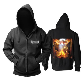 

Bloodhoof korpiklaani heavy Metal Punk Men's black hoodie Asian Size