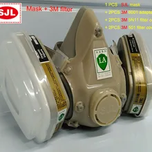 SJL Респиратор маска+ 3 М 6001/5N11/501 фильтр Защитная маска против окраски распыления gas противогаз