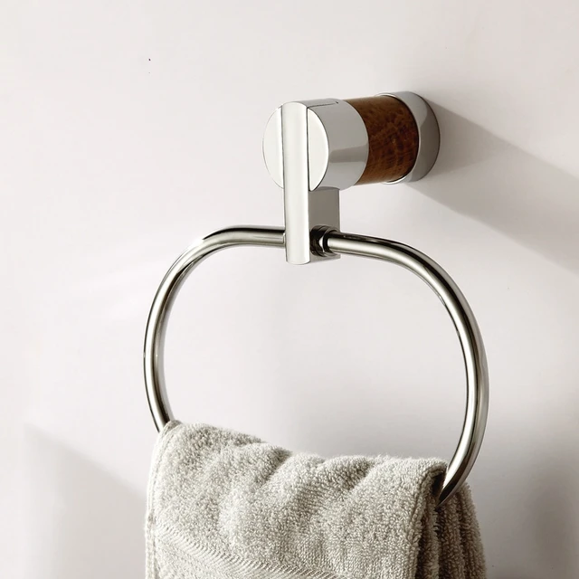Unique Design Solid Br Copper Marble Rose Gold Finished Unique Design Solid Br Copper Marble Rose Gold Finished Bathroom Accessories Products Towel Ring