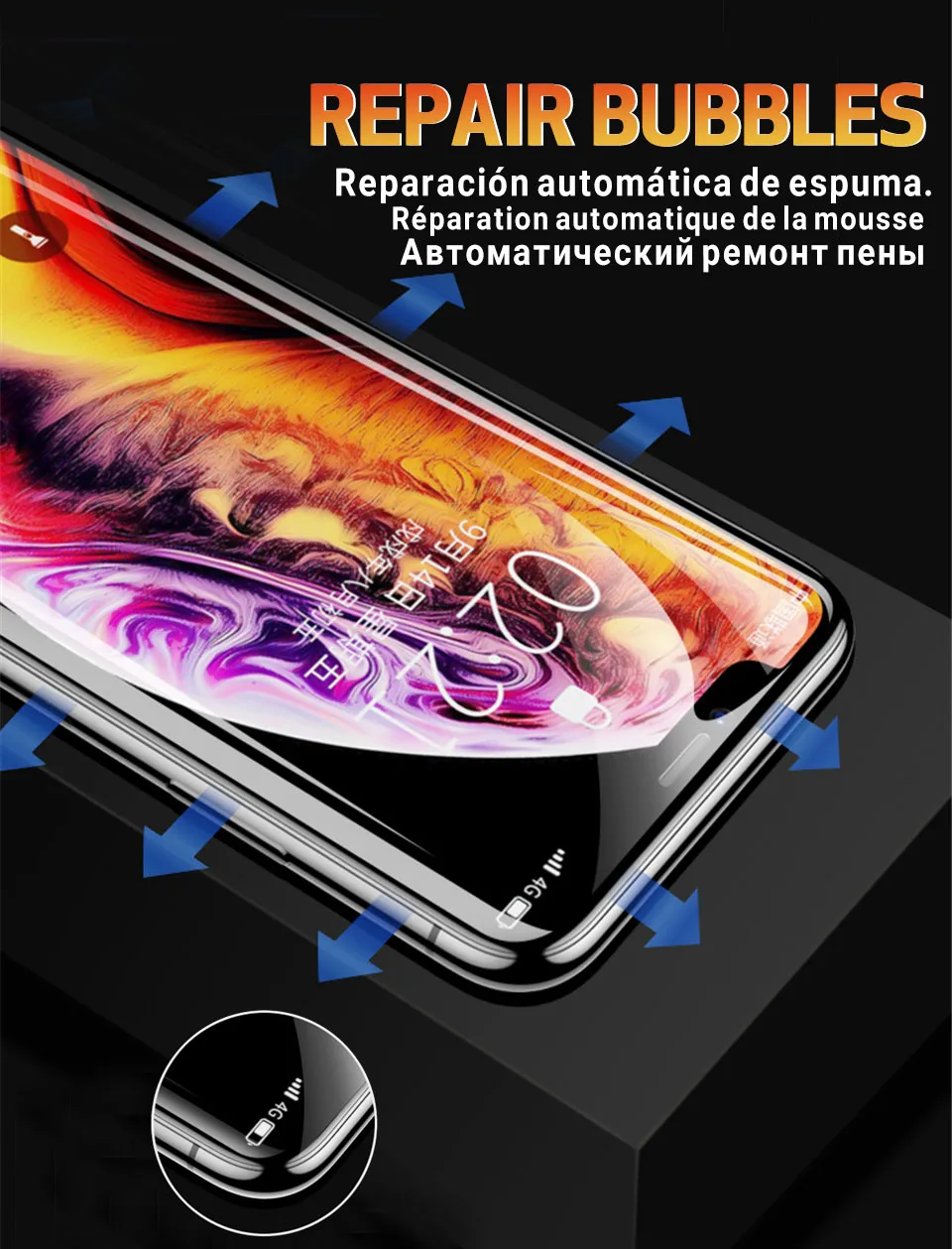 15D защита экрана мягкая пленка для iPhone XR X XS Max полное покрытие Защитная для iPhone 7 8 6 6S Plus Гидрогелевая пленка не стекло