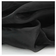 Черный цвет 59' 150 см ширина 2 м/лот мягкая органза ткань шикарная прозрачная ткань марля хорошее качество для пачки бальное платье Блузка занавеска