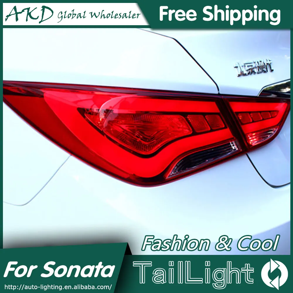 

One-Stop Shopping Styling for Hyundai Sonata LED Tail Lights 2011-2014 Sonata 8 Tail Light Rear Lamp DRL+Brake+Park+Signal