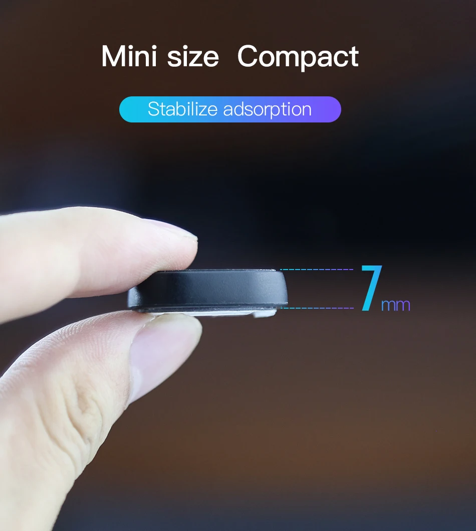!ACCEZZ Mini Magnetic Phone Holder Mobile Phone in Car Universal Wall Sticker Multi-Function Stand For iPhone 8 X Xiaomi Bracket (8)