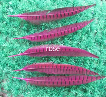 

Wholesale 100 pcs beautiful rose Pheasant Feather 14-16 inches 35-40 cm free shipping