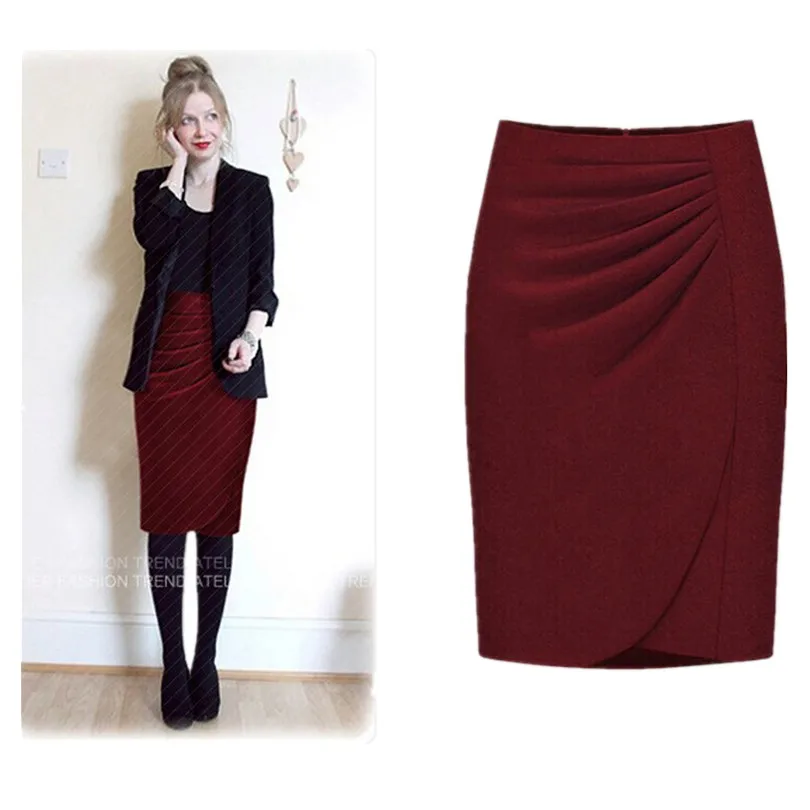 New Pencil Skirt Spring Autumn Winter Professional Package Hip Long ...