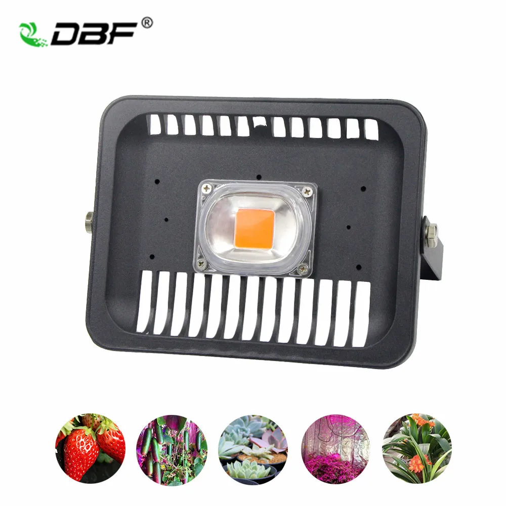 

IP65 LED COB Grow Flood Light 100W 50W 30W 220V Input Smart IC Driver Full Spectrum Fruit Flower Cultivate Plant DIY Grow Light