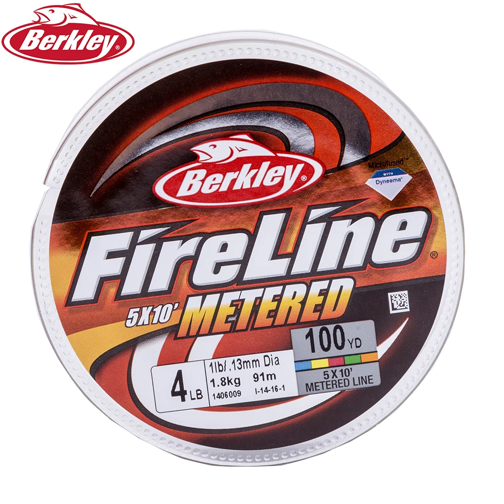 BERKLEY Fireline Metered Fishing Lines Five color 91m 4 20 LB