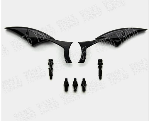 Черные мотоциклетные Задние Зеркала для Honda Shadow Spirit Saber Aero ACE Steed VLX 400 600 1100 DLX VTX1300 1800