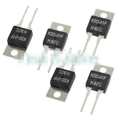 5pcs KSD-01F NO Normal Open 100C-130C 105/110/115/120/125C Celsius TO-220 Temperature Switch Controllor Thermostat 250V | Обустройство