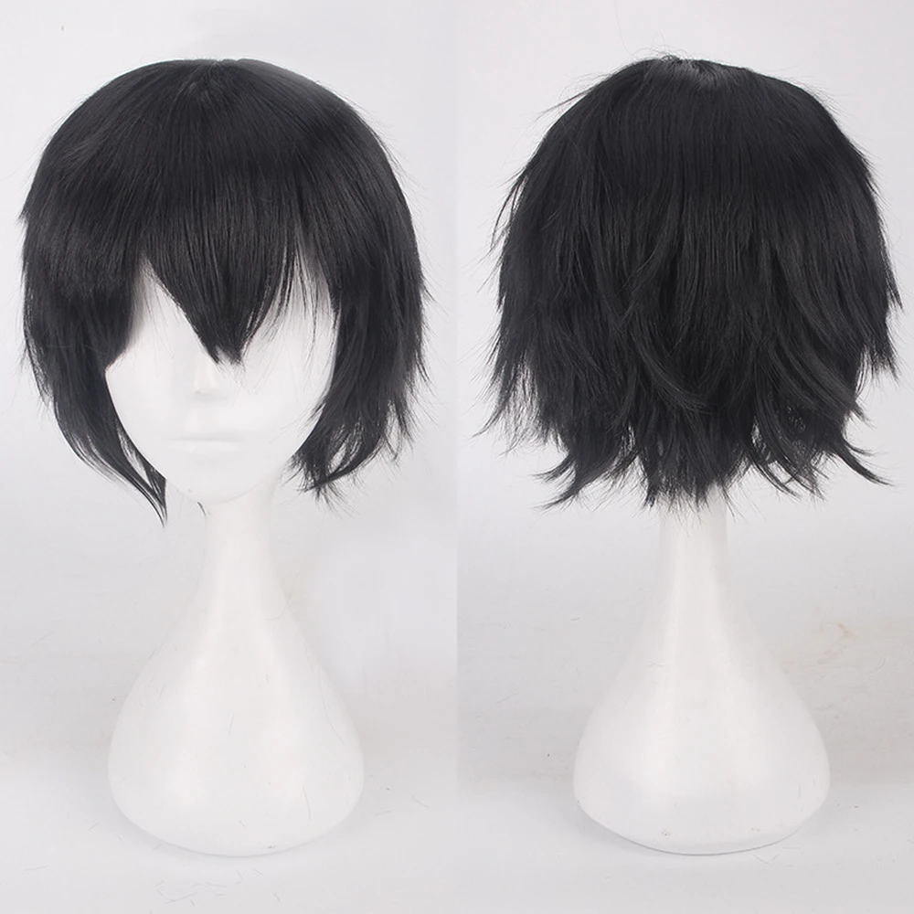 Cosplay&ware Fashion Short Cosplay Wig Men Heat Resistant Synthetic Hair Halloween Costume Party Wigs & Free Cap -Zentai shop online HTB1kQS6avjsK1Rjy1Xaq6zispXaI.jpg