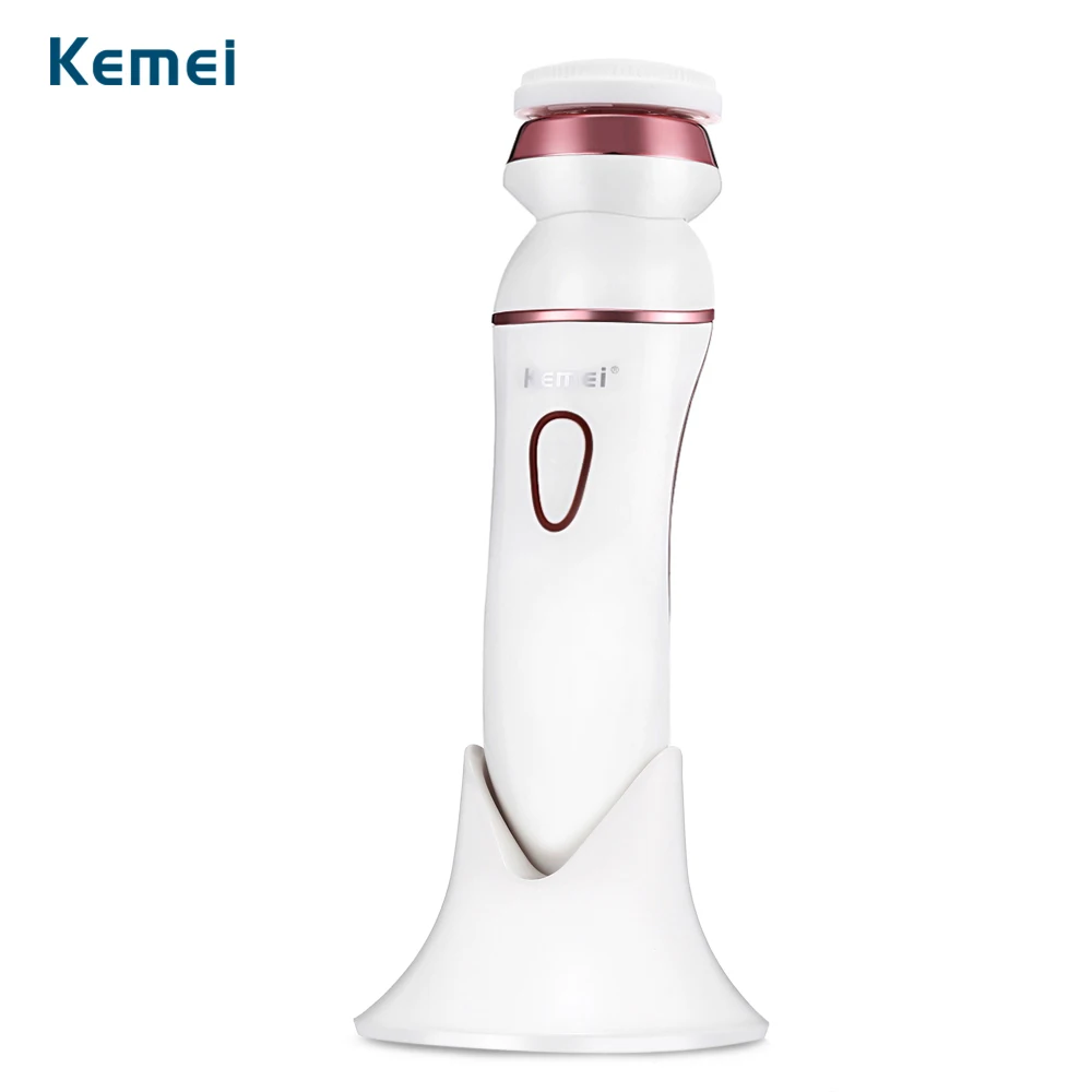 Kemei KM 7204 Женская щетка для чистки лица 5 в 1 зеркальный уход за кожей тела и