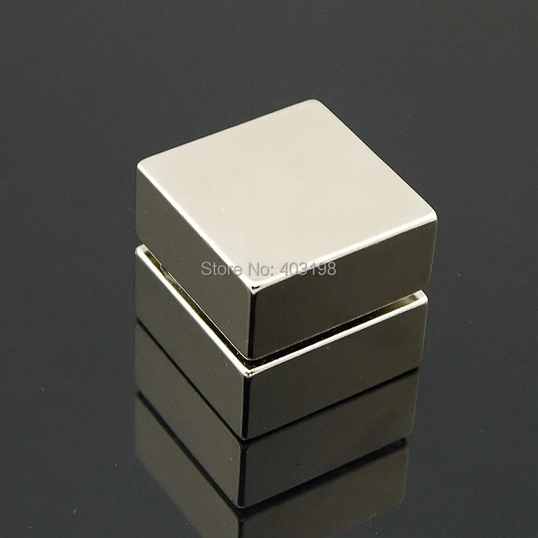 N52 2 шт. Блок 40x40x20 мм сверхмощный редкоземельный блок NdFeB магниты 40*40*20|magnets