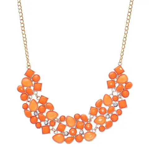 Statement Necklaces & Pendants Vintage Gold Silver Color Chain Choker Collier Bijoux Femme Maxi For Women Collars Colar