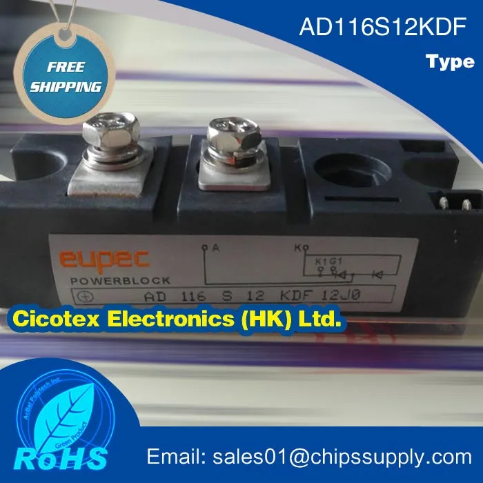 

AD116S12KDF 116 Module Fast Asymmetric Thyristors IGBT AD116S12-KDF