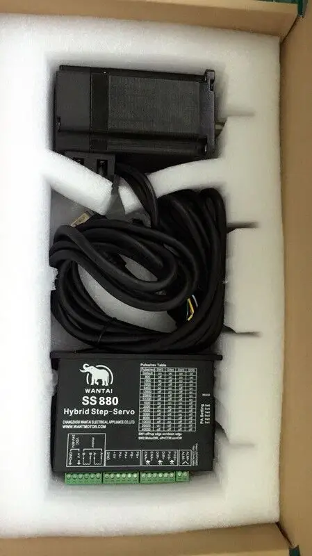EU FREE Nema 34 closed loop stepper motor 9NM 6A&Servo driver SS880+3m cables cnc machine easy servo motor 1year wanrranty цена EU FREE Nema 34 closed loop stepper motor 9NM 6A&Servo driver SS880+3m cables cnc machine easy servo motor 1year wanrranty цены онлайн