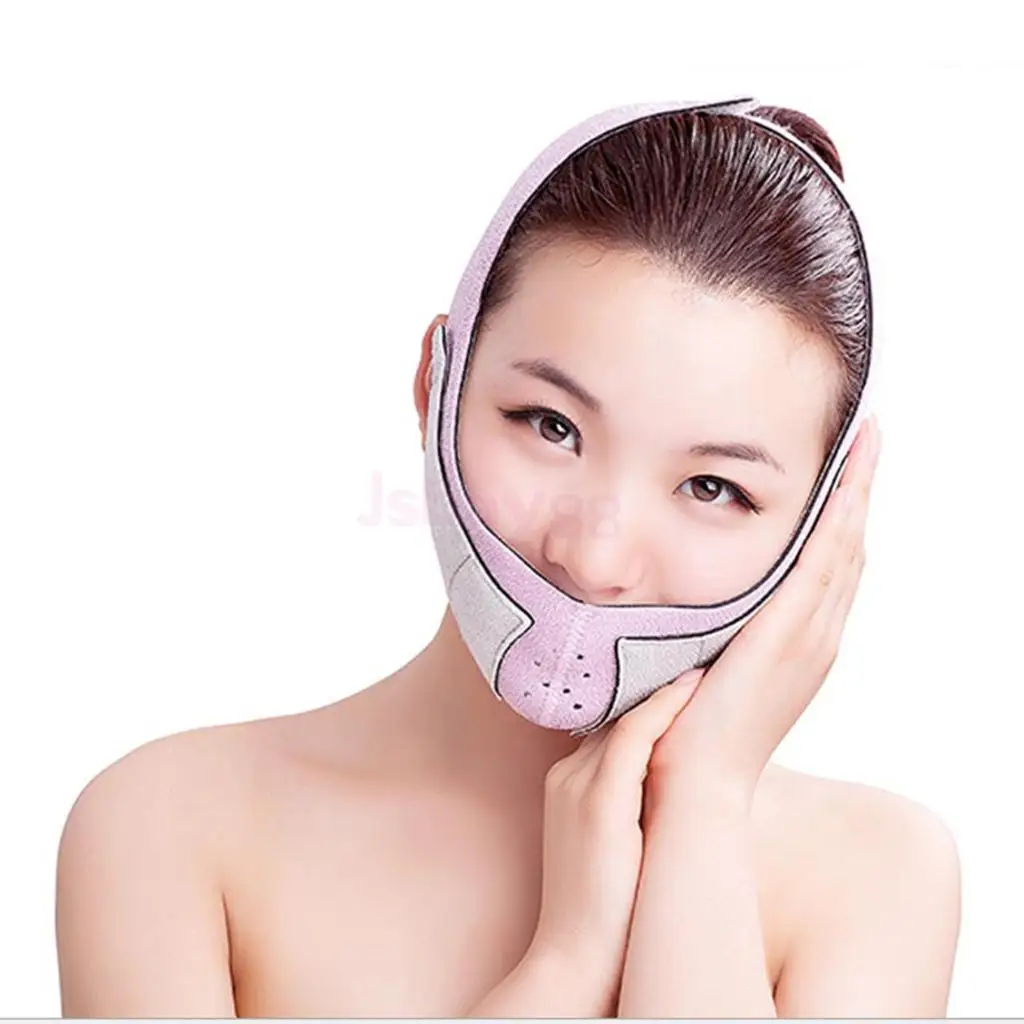 Double Chin Thin Slimming Band Cheek Lift Up Mask Facial Massage Masseter Slim Belt Strap V Face Shaper