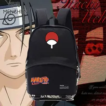 Крутой мультфильм рюкзак Наруто Мягкий Рюкзак Школьная Сумка для студентов Наруто Итачи Саске рюкзаки NB053