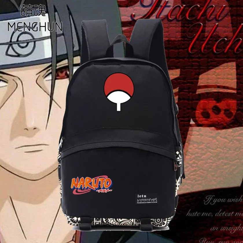 Naruto Sasuke Backpack Anime Cool Store