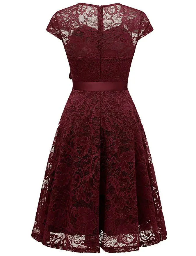Aovica Robe Femme Embroidery Vintage Lace Dress Women Dresses short Sleeve Casual Evening Party A Line Plus size Dress Vestidos